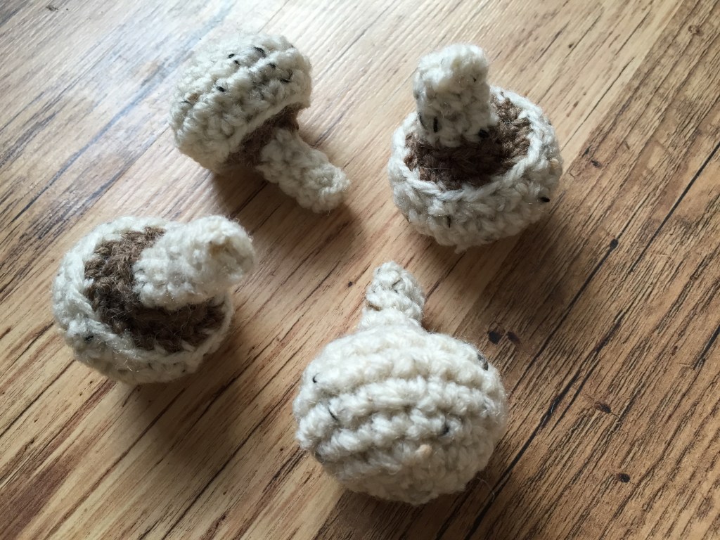Crochet Food Series: Crochet Button Mushroom Pattern