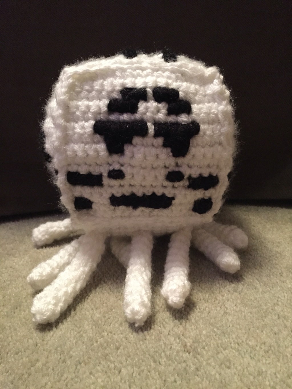 Minecraft Crochet Pattern: Ghast – Floating In With A Wail And A Howl, Watch Out For Any Fireballs! 