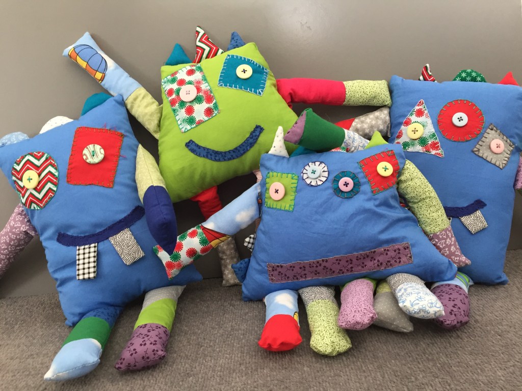 Sewing Tutorial: Fabric Scrap Busting Project – Scrappy Patchwork Monsters, Part 2