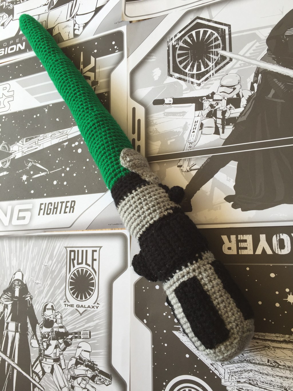 Star Wars Lightsaber Crochet Pattern: Part 3 – Light Green Mini&nbsp;Lightsaber