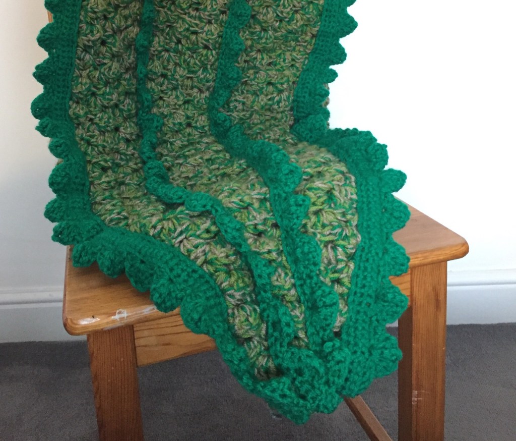 Crochet Crocodile/Alligator Tail Blanket Pattern