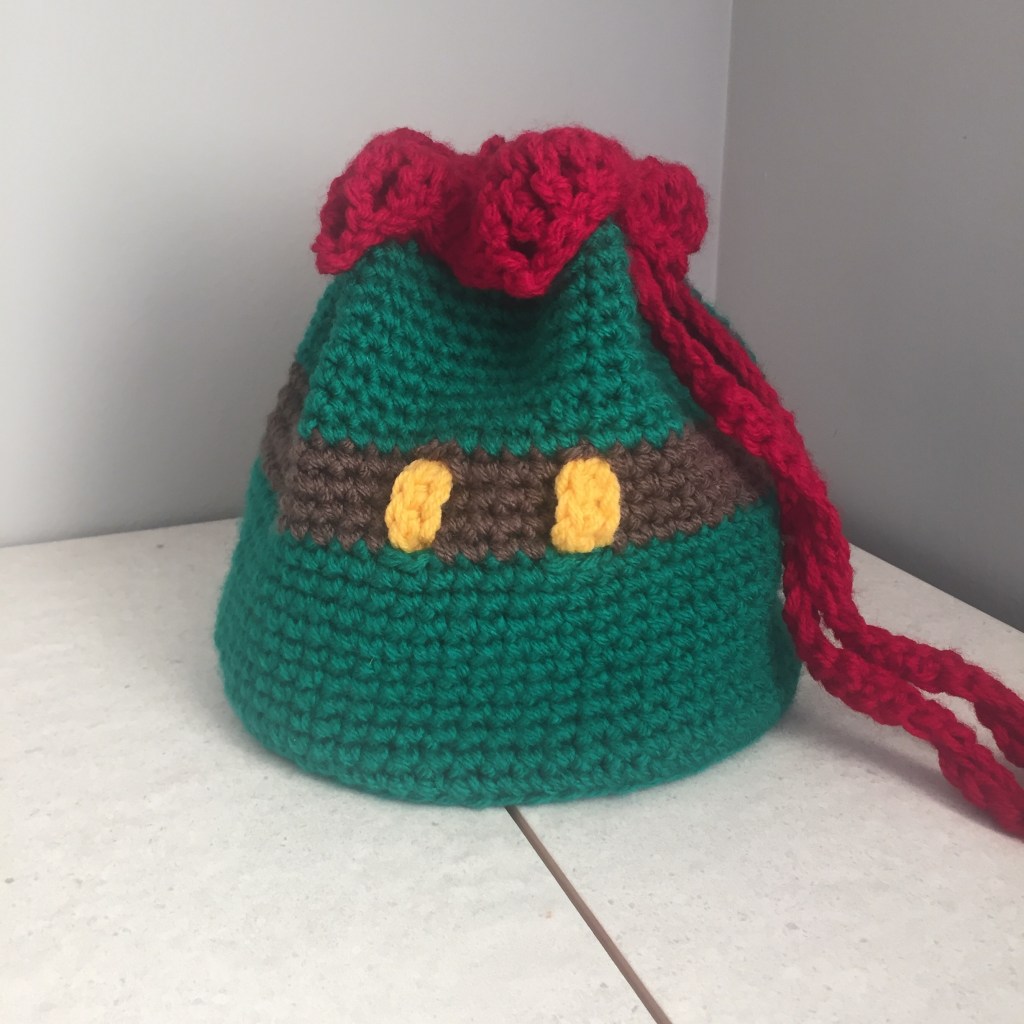 Crochet Christmas Ideas: Drawstring bag Pattern&nbsp;-Elf