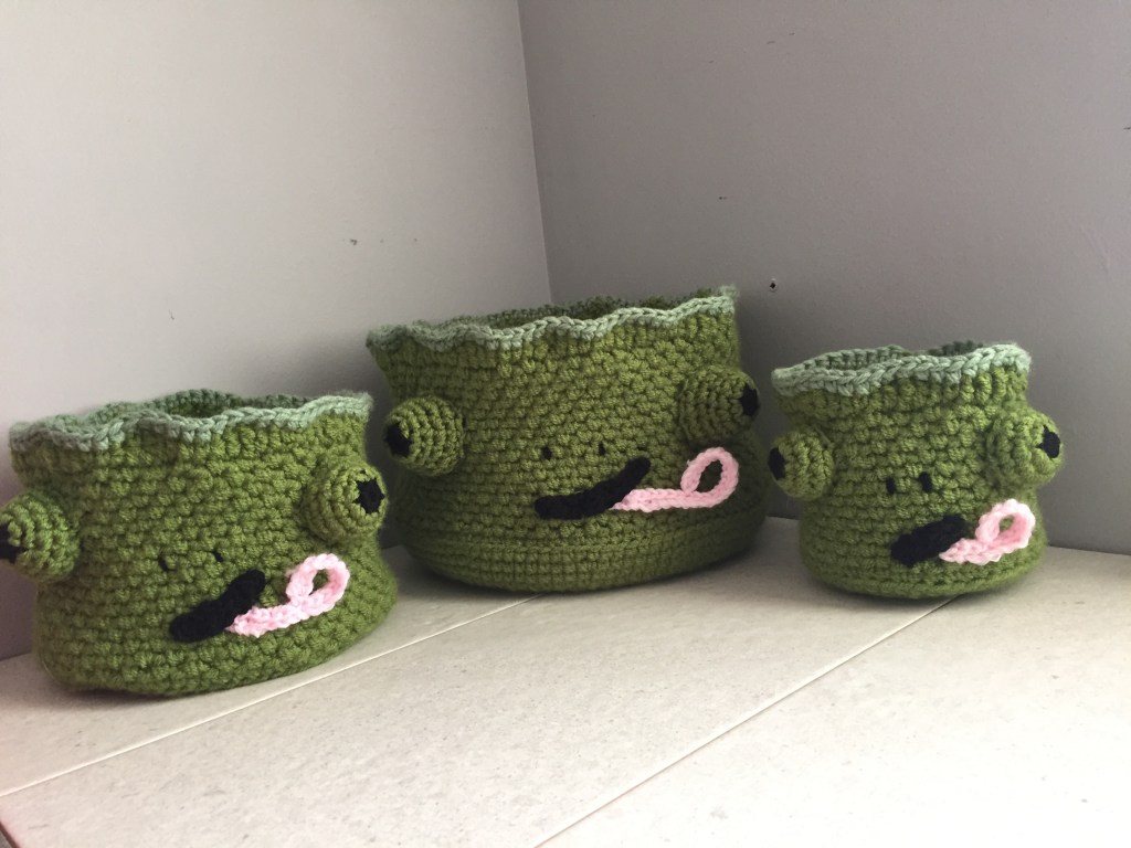 Crochet Storage Basket Series: Crochet Chameleon Storage Baskets Pattern – Watching Out For Some Bugs To&nbsp;Catch!