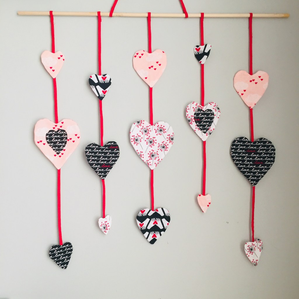 Sewing Tutorial: Wall Of Hearts Wall Hanging – Perfect Quick Make For Valentines Day