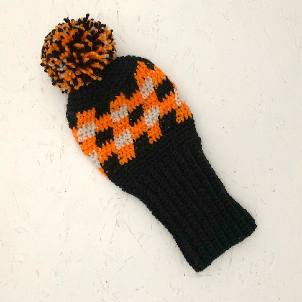 Crochet Plaid Effect Golf Club Cover Pattern – Perfect Gift&nbsp;Idea