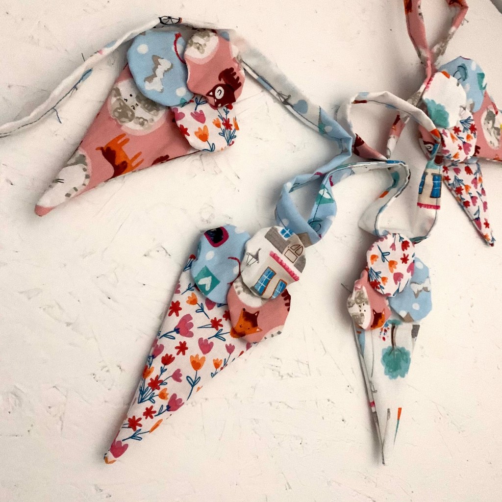 Sewing Tutorial: Summery Ice Cream Shaped&nbsp;Bunting