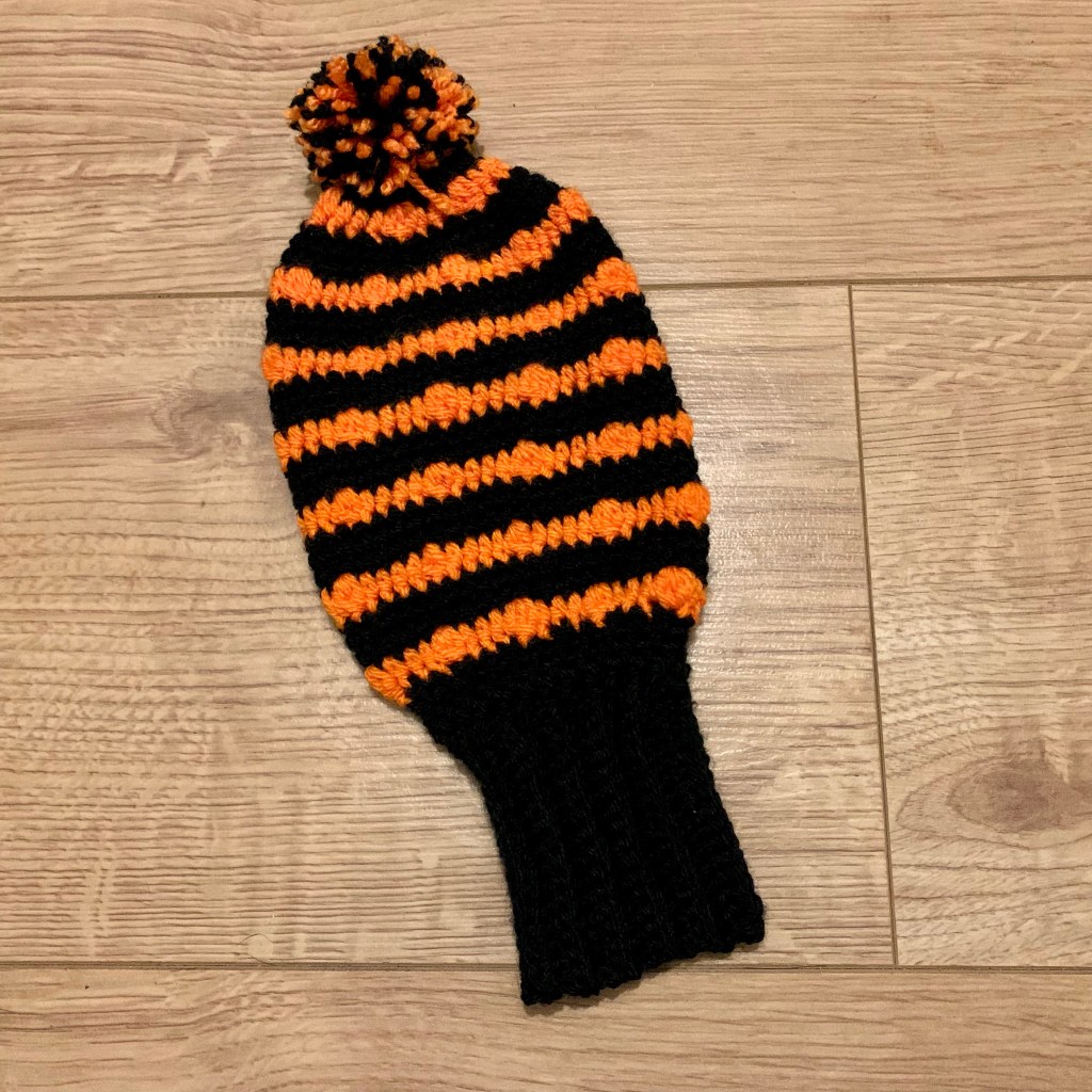 Stripy Crochet Bobble Texture Golf Club Cover&nbsp;Pattern