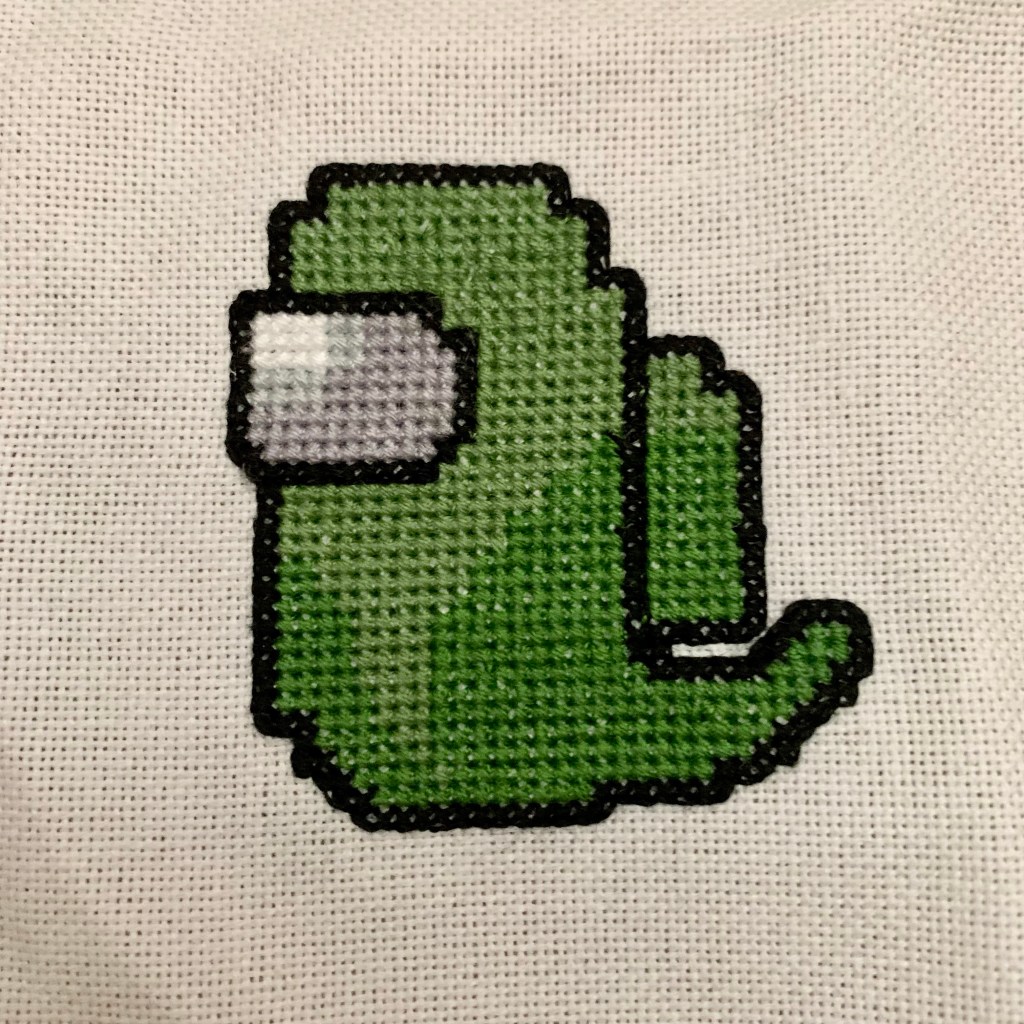 Among Us Crew Mate Cross Stitch Series: Part 4 The Ghost Crew Mate Cross Stitch&nbsp;Pattern