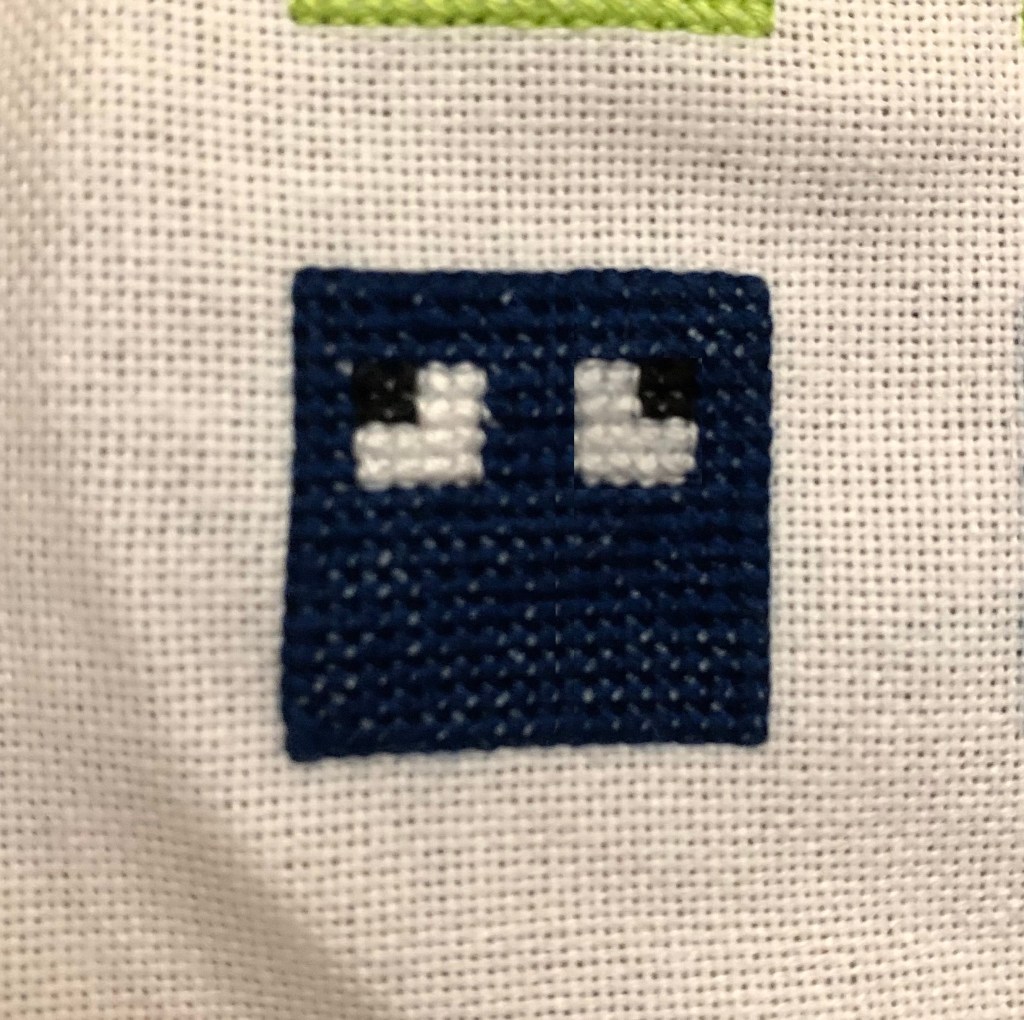 Minecraft Blocks Cross Stitch Pattern Series: Part 9 – Squid&nbsp;Block