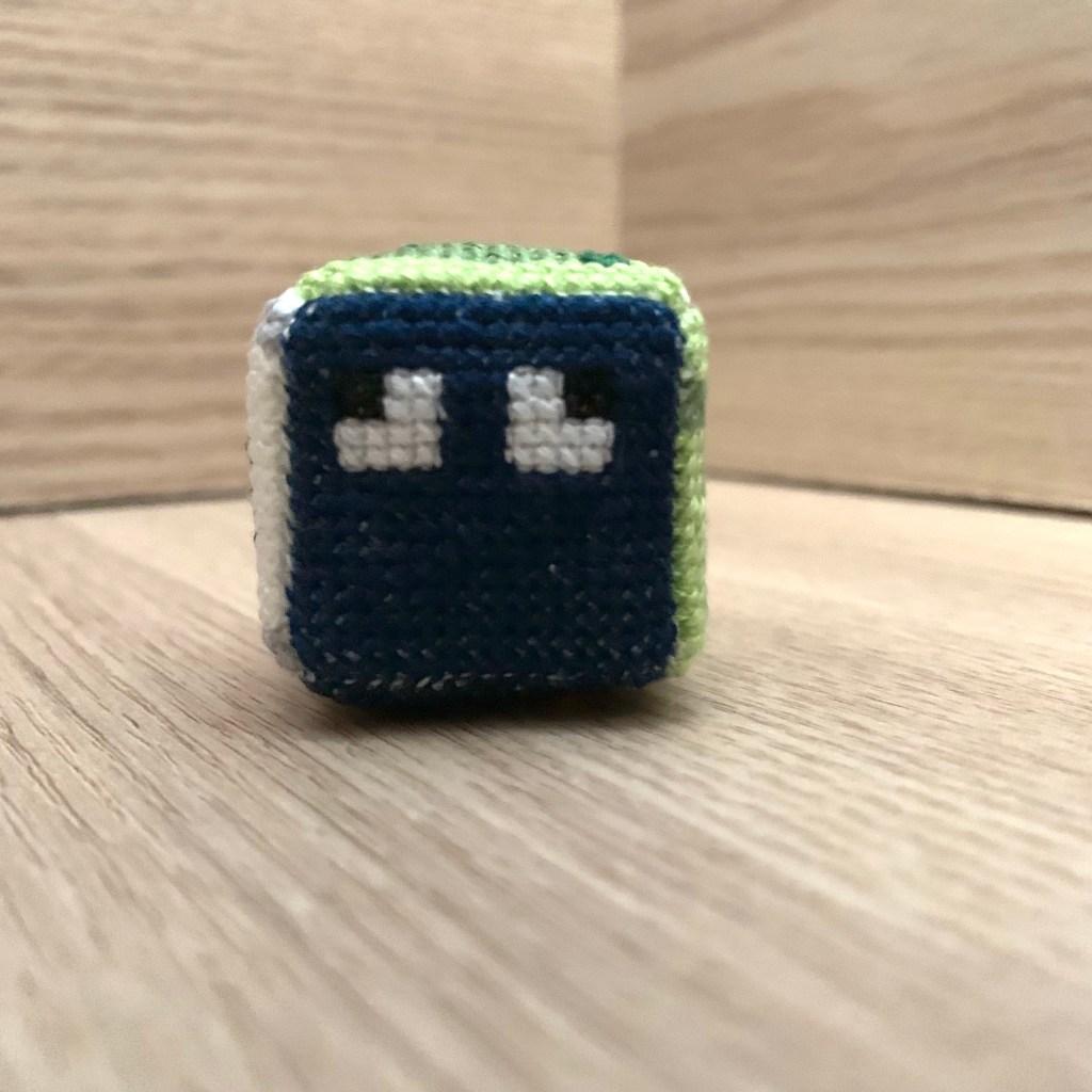 Minecraft Mini Cross Stitch Block Pattern Series: Part 3 – Squid&nbsp;Block